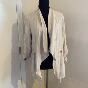 ZARA • Open Blazer with Gold Accents